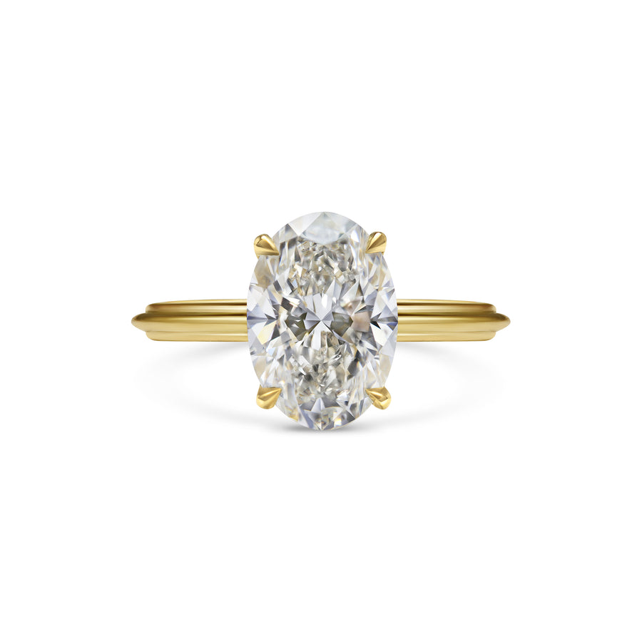 The Blanche Ring - Oval Cut by East London jeweller Rachel Boston | Discover our collections of unique and timeless engagement rings, wedding rings, and modern fine jewellery. - Rachel Boston Jewellery