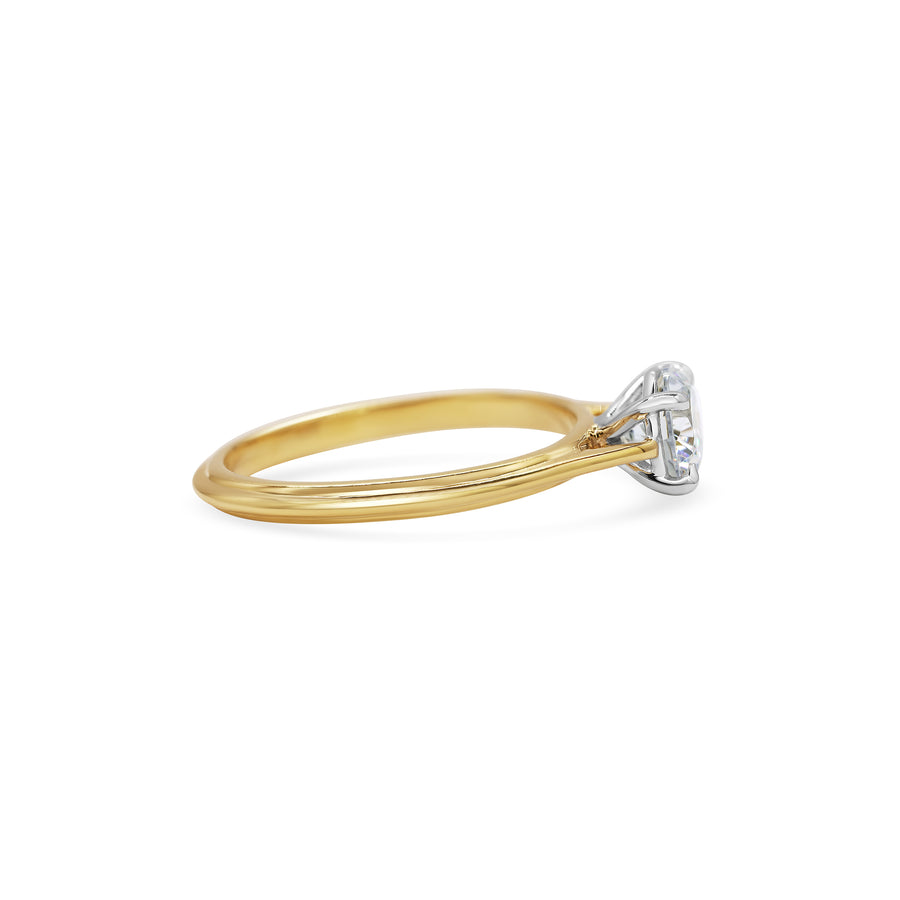 The Blanche Ring - Round Cut by East London jeweller Rachel Boston | Discover our collections of unique and timeless engagement rings, wedding rings, and modern fine jewellery. - Rachel Boston Jewellery