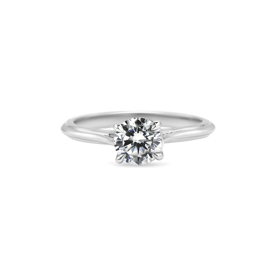 The Blanche Ring - Round Cut by East London jeweller Rachel Boston | Discover our collections of unique and timeless engagement rings, wedding rings, and modern fine jewellery. - Rachel Boston Jewellery
