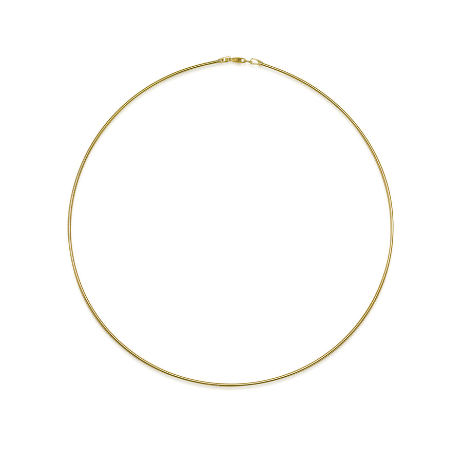The Boston Omega Chain 16" / 40cm by East London jeweller Rachel Boston | Discover our collections of unique and timeless engagement rings, wedding rings, and modern fine jewellery. - Rachel Boston Jewellery