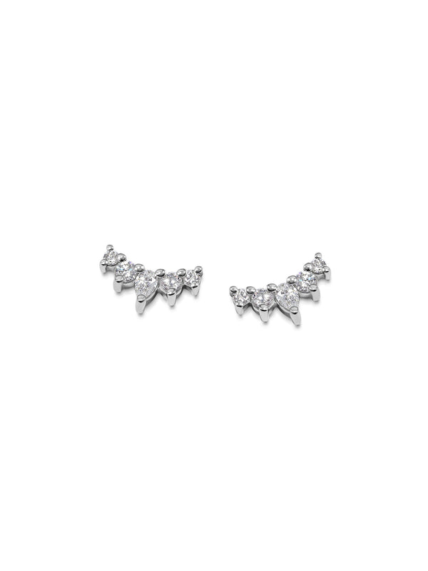 The Comet Encke Stud Earrings by East London jeweller Rachel Boston | Discover our collections of unique and timeless engagement rings, wedding rings, and modern fine jewellery.
