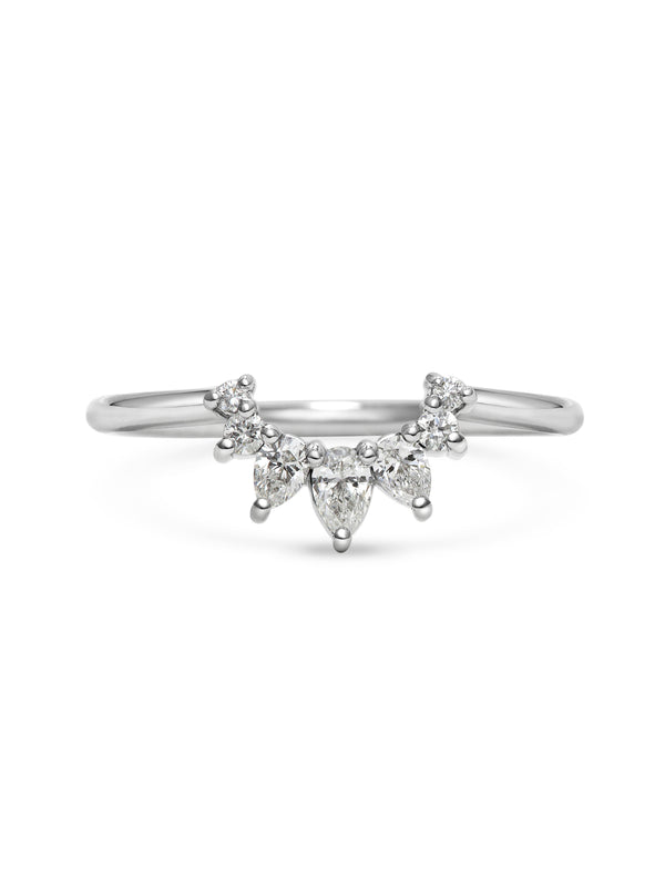 The Comet Hale Bopp Wedding Band by East London jeweller Rachel Boston | Discover our collections of unique and timeless engagement rings, wedding rings, and modern fine jewellery.