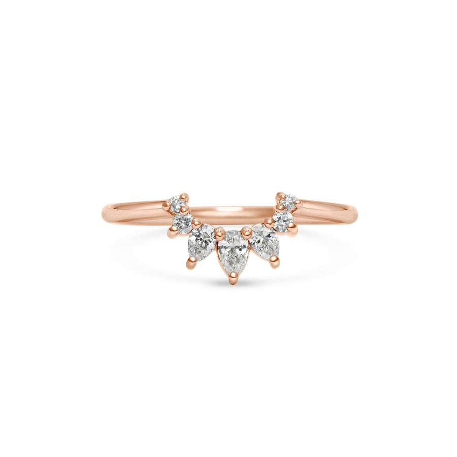 The Comet Hale Bopp Wedding Band by East London jeweller Rachel Boston | Discover our collections of unique and timeless engagement rings, wedding rings, and modern fine jewellery. - Rachel Boston Jewellery