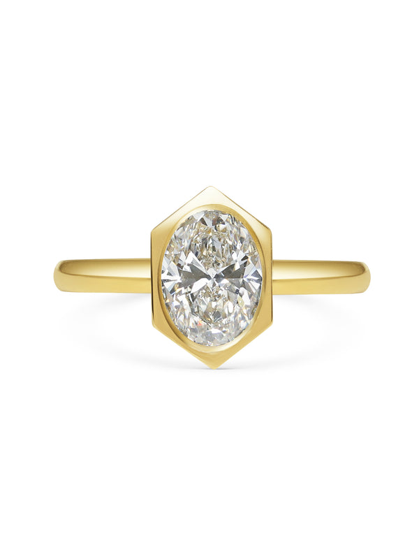 The CONSTANCE RING by East London jeweller Rachel Boston | Discover our collections of unique and timeless engagement rings, wedding rings, and modern fine jewellery.