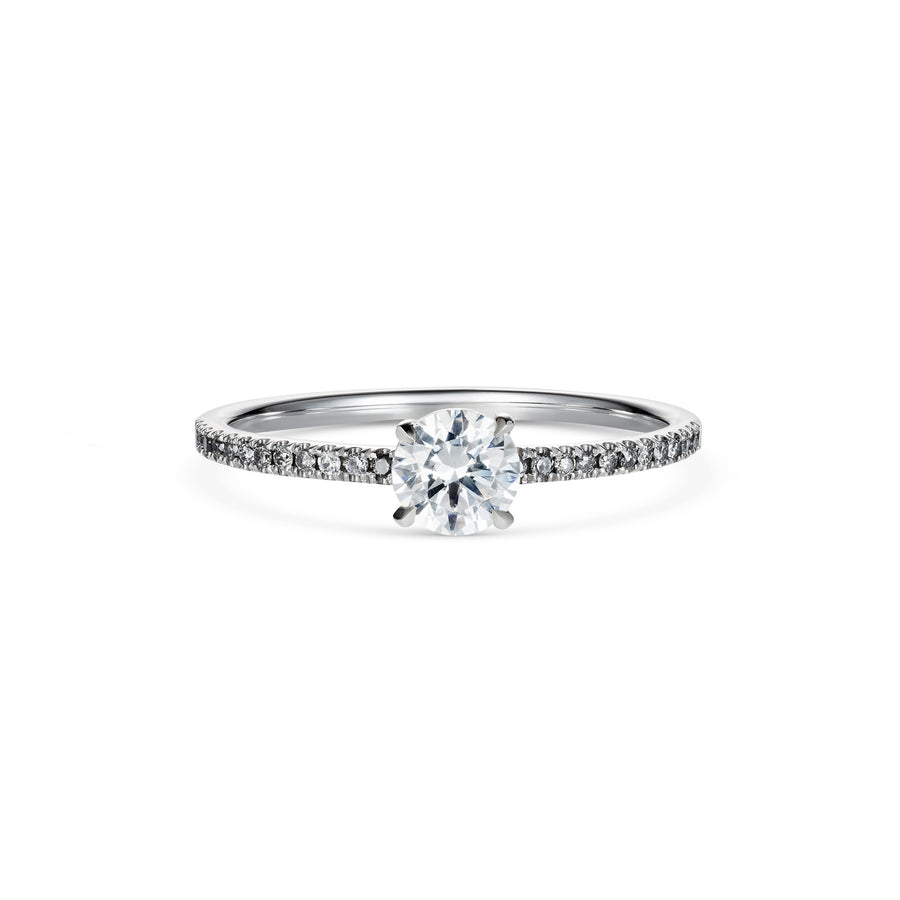The Contra Round Ring by East London jeweller Rachel Boston | Discover our collections of unique and timeless engagement rings, wedding rings, and modern fine jewellery. - Rachel Boston Jewellery