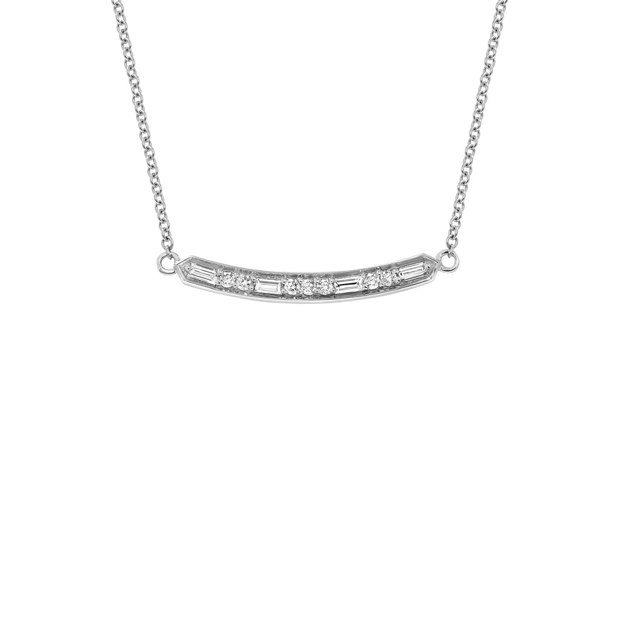 The Deco Bar Necklace by East London jeweller Rachel Boston | Discover our collections of unique and timeless engagement rings, wedding rings, and modern fine jewellery. - Rachel Boston Jewellery