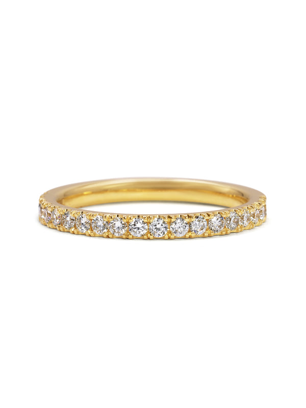 The Diamond Circulum Band - 2mm by East London jeweller Rachel Boston | Discover our collections of unique and timeless engagement rings, wedding rings, and modern fine jewellery.