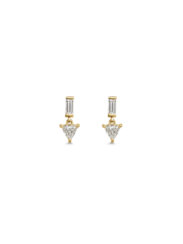 The Droplet Earrings by East London jeweller Rachel Boston | Discover our collections of unique and timeless engagement rings, wedding rings, and modern fine jewellery.