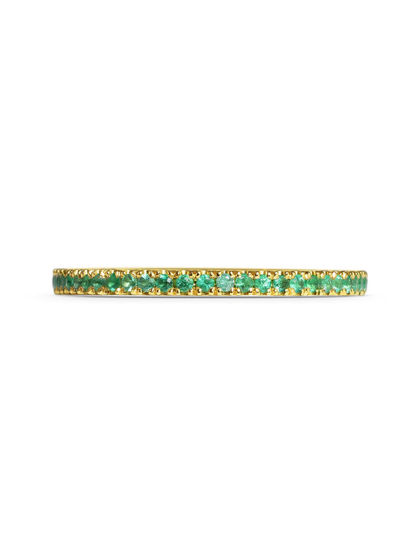 The Emerald Circulum Band - 1.5mm by East London jeweller Rachel Boston | Discover our collections of unique and timeless engagement rings, wedding rings, and modern fine jewellery.