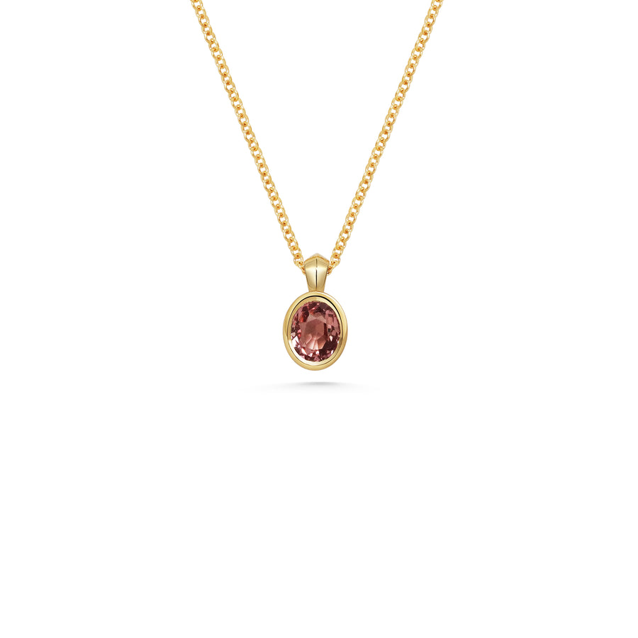 The Emin Necklace- 1ct Pink by East London jeweller Rachel Boston | Discover our collections of unique and timeless engagement rings, wedding rings, and modern fine jewellery. - Rachel Boston Jewellery