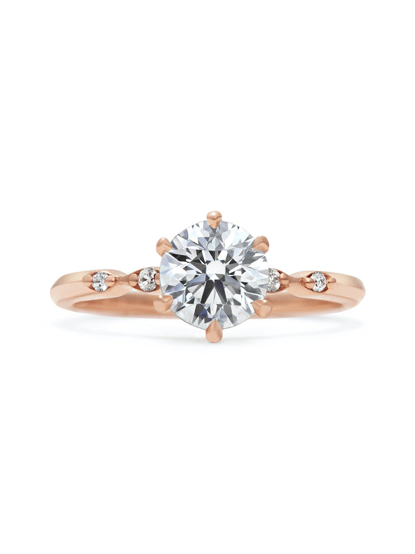 The Evelyn Ring by East London jeweller Rachel Boston | Discover our collections of unique and timeless engagement rings, wedding rings, and modern fine jewellery.