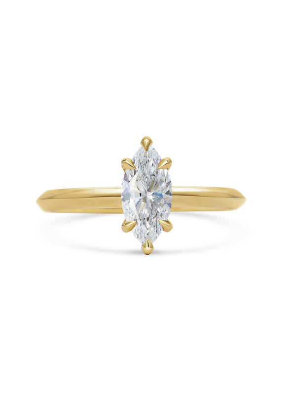 The Grace Ring - Marquise Cut by East London jeweller Rachel Boston | Discover our collections of unique and timeless engagement rings, wedding rings, and modern fine jewellery.