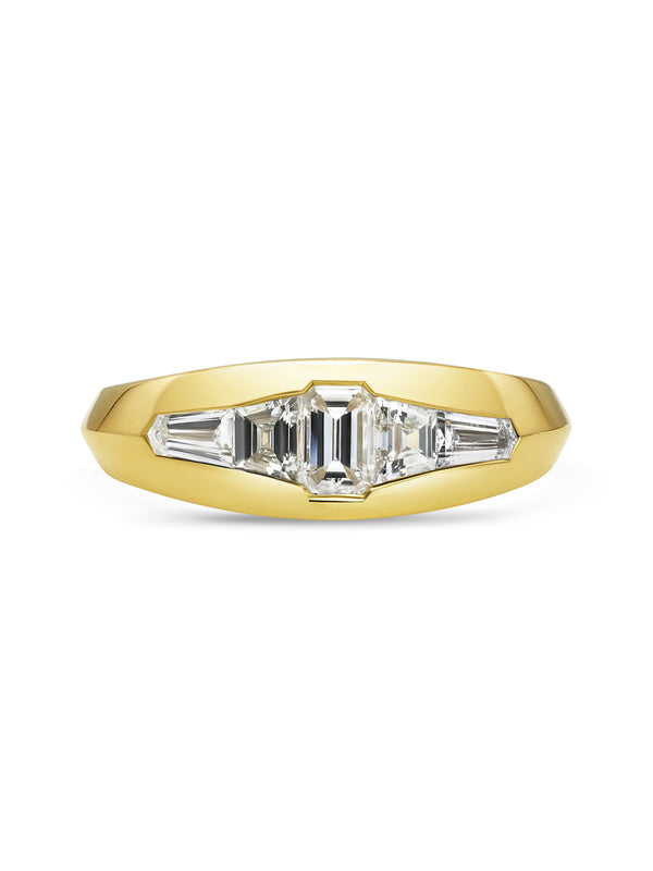 The X - Hedone Ring by East London jeweller Rachel Boston | Discover our collections of unique and timeless engagement rings, wedding rings, and modern fine jewellery.