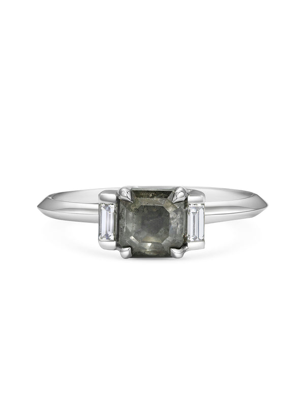 The Himalia Ring by East London jeweller Rachel Boston | Discover our collections of unique and timeless engagement rings, wedding rings, and modern fine jewellery.