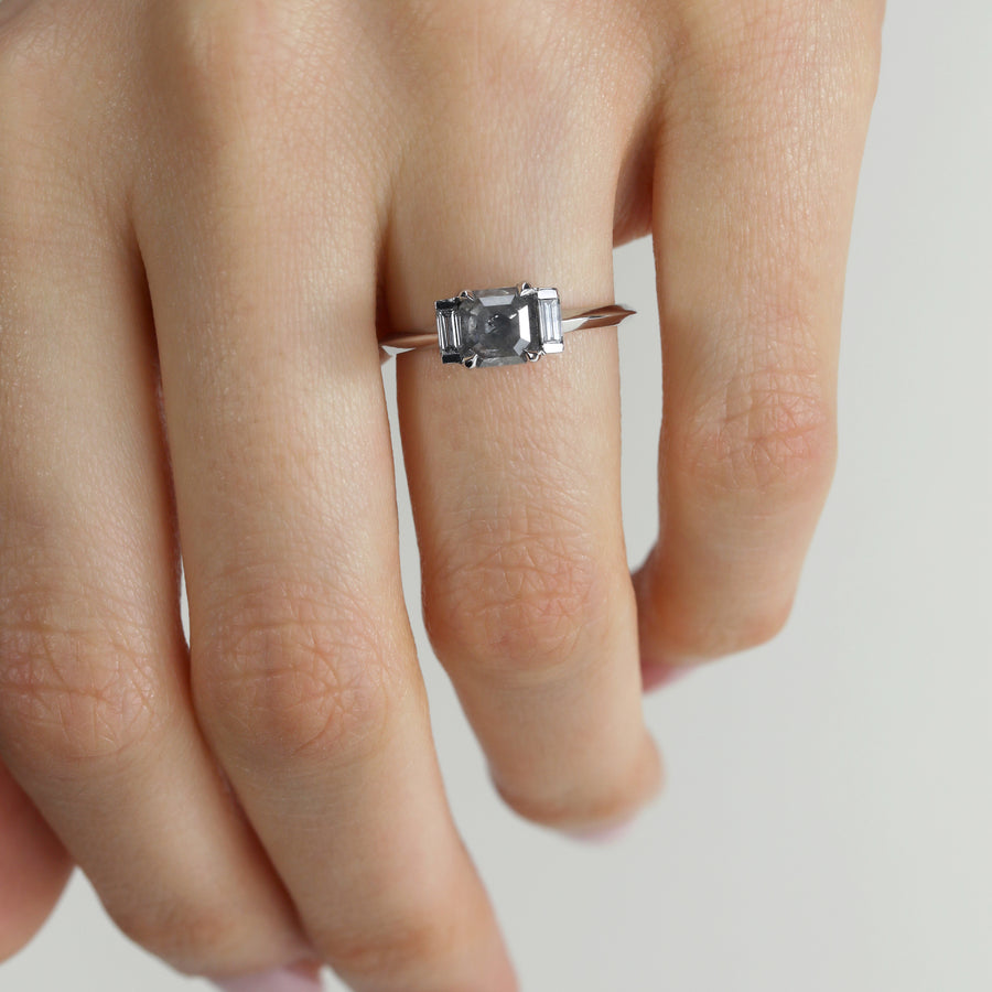 The Himalia Ring by East London jeweller Rachel Boston | Discover our collections of unique and timeless engagement rings, wedding rings, and modern fine jewellery. - Rachel Boston Jewellery