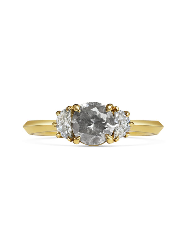 The Hyperion Ring by East London jeweller Rachel Boston | Discover our collections of unique and timeless engagement rings, wedding rings, and modern fine jewellery.