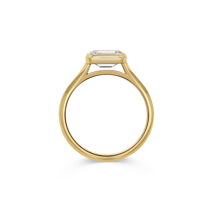 The Ines Ring - Emerald Cut by East London jeweller Rachel Boston | Discover our collections of unique and timeless engagement rings, wedding rings, and modern fine jewellery. - Rachel Boston Jewellery