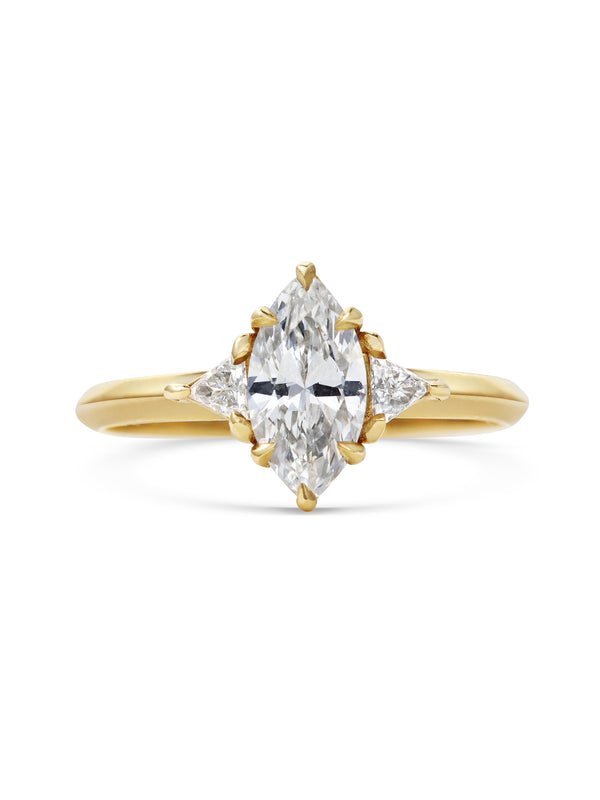 The Joan Ring by East London jeweller Rachel Boston | Discover our collections of unique and timeless engagement rings, wedding rings, and modern fine jewellery.