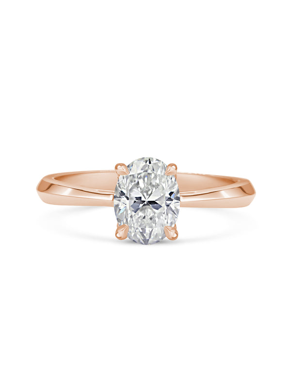 The Joy Ring - Oval Cut by East London jeweller Rachel Boston | Discover our collections of unique and timeless engagement rings, wedding rings, and modern fine jewellery.