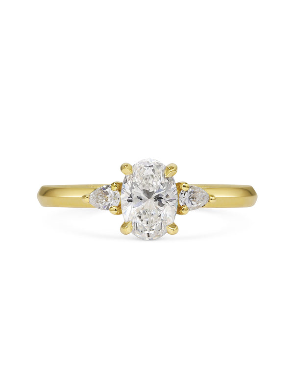 The Lucille Ring by East London jeweller Rachel Boston | Discover our collections of unique and timeless engagement rings, wedding rings, and modern fine jewellery.