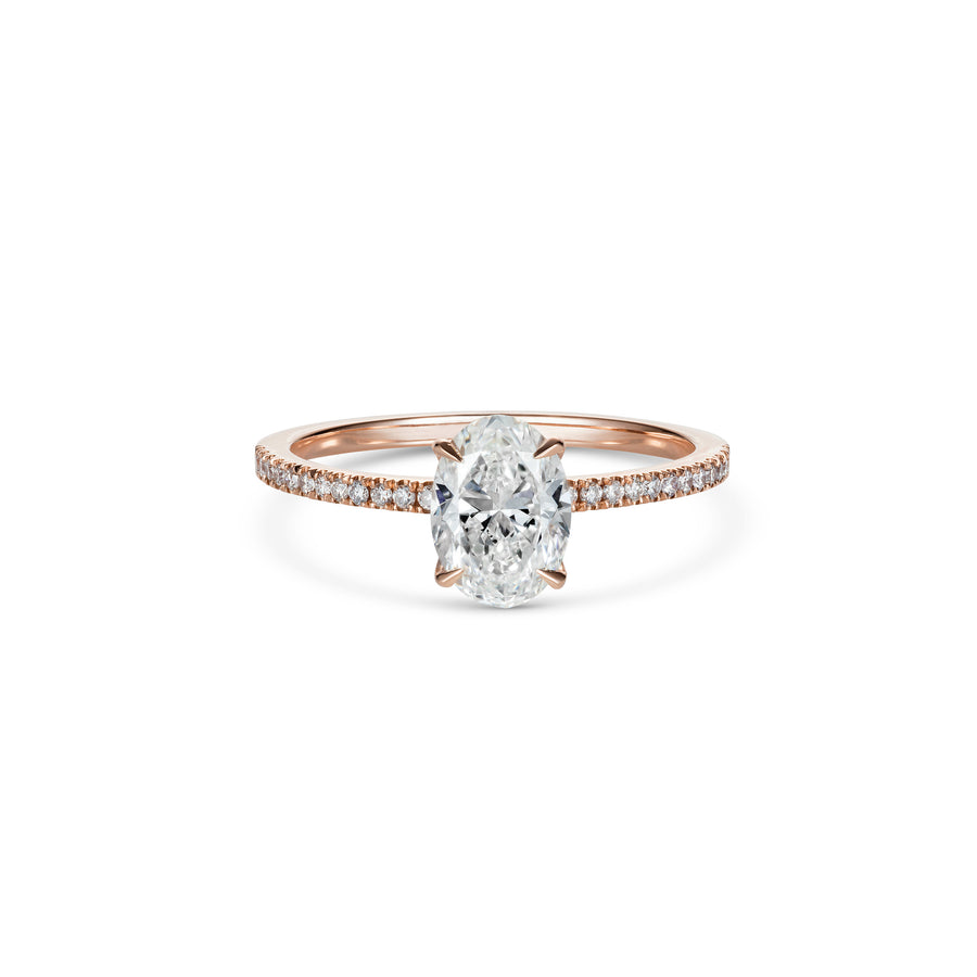 The Luna Ring - Oval Cut by East London jeweller Rachel Boston | Discover our collections of unique and timeless engagement rings, wedding rings, and modern fine jewellery. - Rachel Boston Jewellery