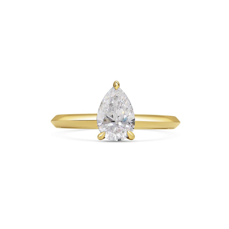 The Lyra Ring - Pear Cut by East London jeweller Rachel Boston | Discover our collections of unique and timeless engagement rings, wedding rings, and modern fine jewellery. - Rachel Boston Jewellery