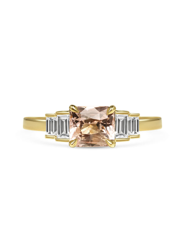 The X - Mweru Ring by East London jeweller Rachel Boston | Discover our collections of unique and timeless engagement rings, wedding rings, and modern fine jewellery.