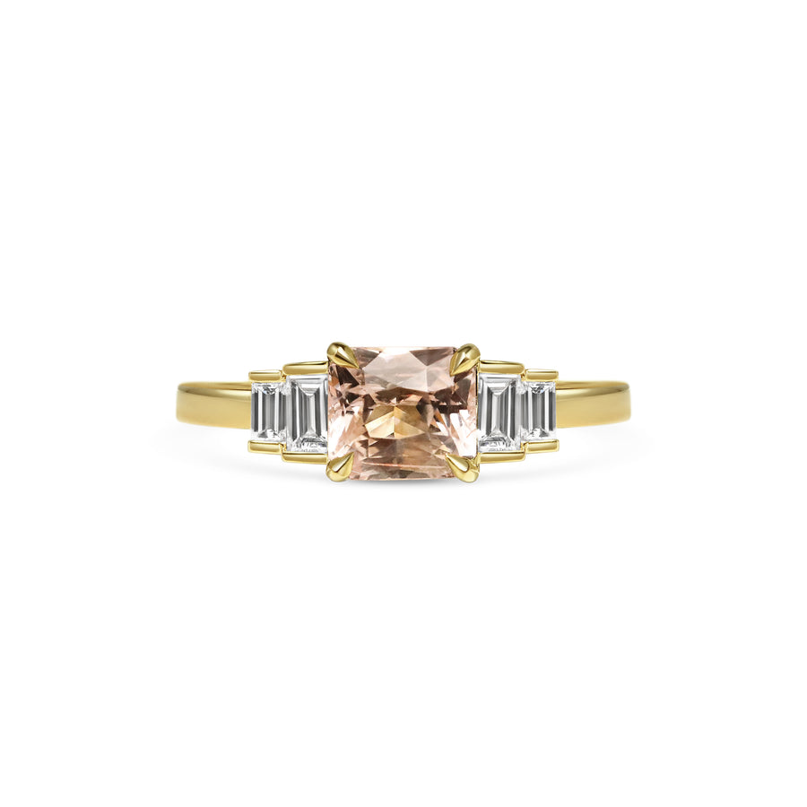 The X - Mweru Ring by East London jeweller Rachel Boston | Discover our collections of unique and timeless engagement rings, wedding rings, and modern fine jewellery. - Rachel Boston Jewellery