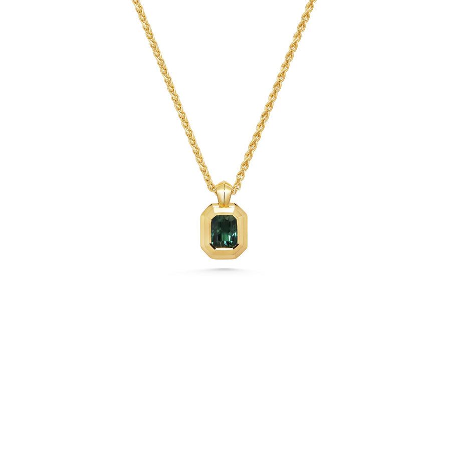 The O'Keeffe Necklace - 0.94ct Green by East London jeweller Rachel Boston | Discover our collections of unique and timeless engagement rings, wedding rings, and modern fine jewellery. - Rachel Boston Jewellery
