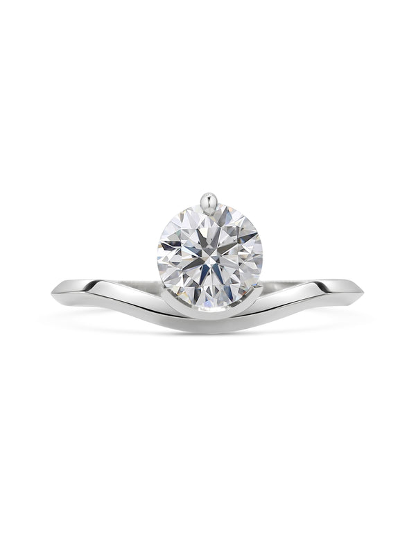 The Ophelia Ring by East London jeweller Rachel Boston | Discover our collections of unique and timeless engagement rings, wedding rings, and modern fine jewellery.