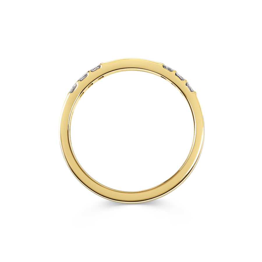The Princess Cut Duo Wedding Band by East London jeweller Rachel Boston | Discover our collections of unique and timeless engagement rings, wedding rings, and modern fine jewellery. - Rachel Boston Jewellery