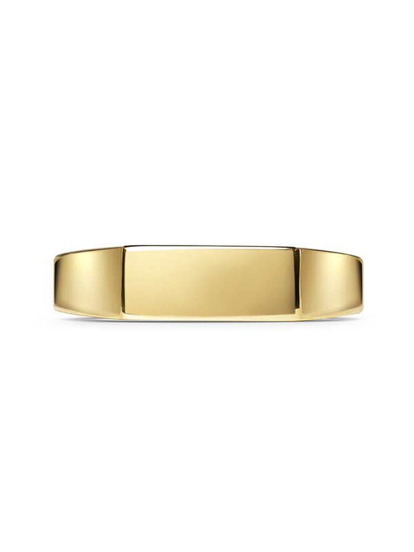 The Rectangular Signet Ring by East London jeweller Rachel Boston | Discover our collections of unique and timeless engagement rings, wedding rings, and modern fine jewellery.