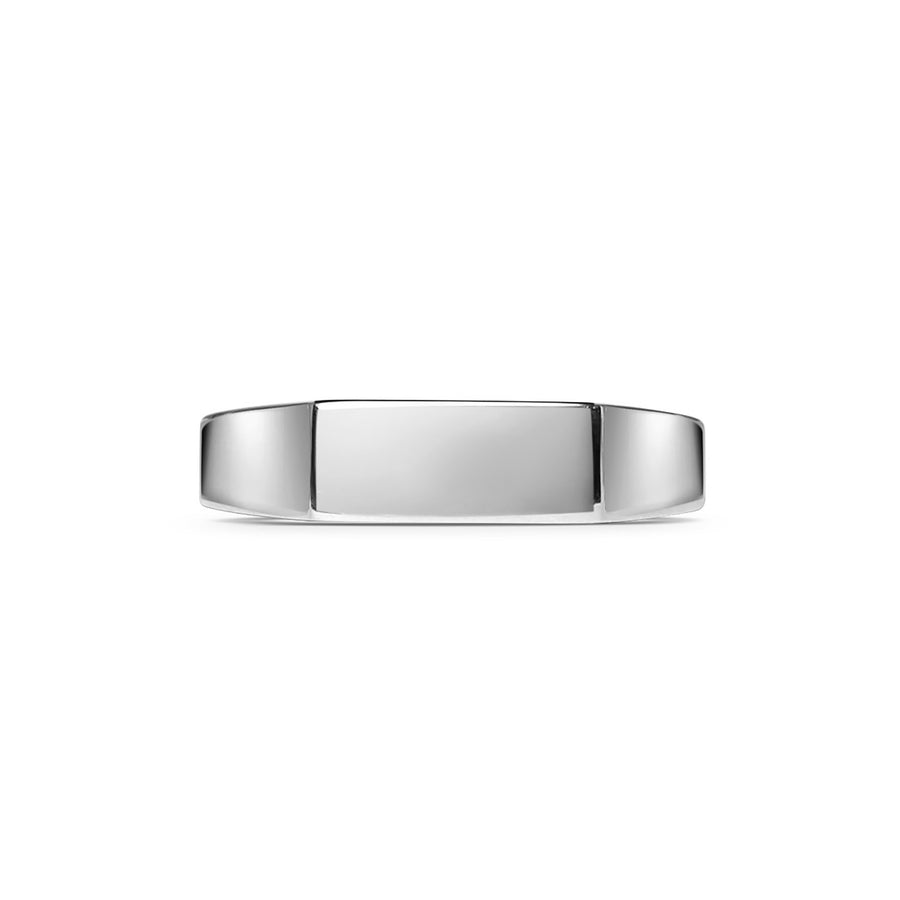 The Rectangular Signet Ring by East London jeweller Rachel Boston | Discover our collections of unique and timeless engagement rings, wedding rings, and modern fine jewellery. - Rachel Boston Jewellery