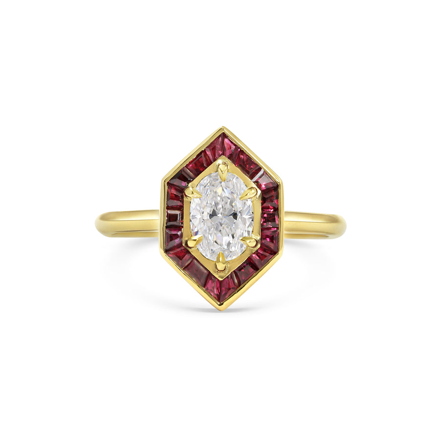 The X - Rennie Ring by East London jeweller Rachel Boston | Discover our collections of unique and timeless engagement rings, wedding rings, and modern fine jewellery. - Rachel Boston Jewellery
