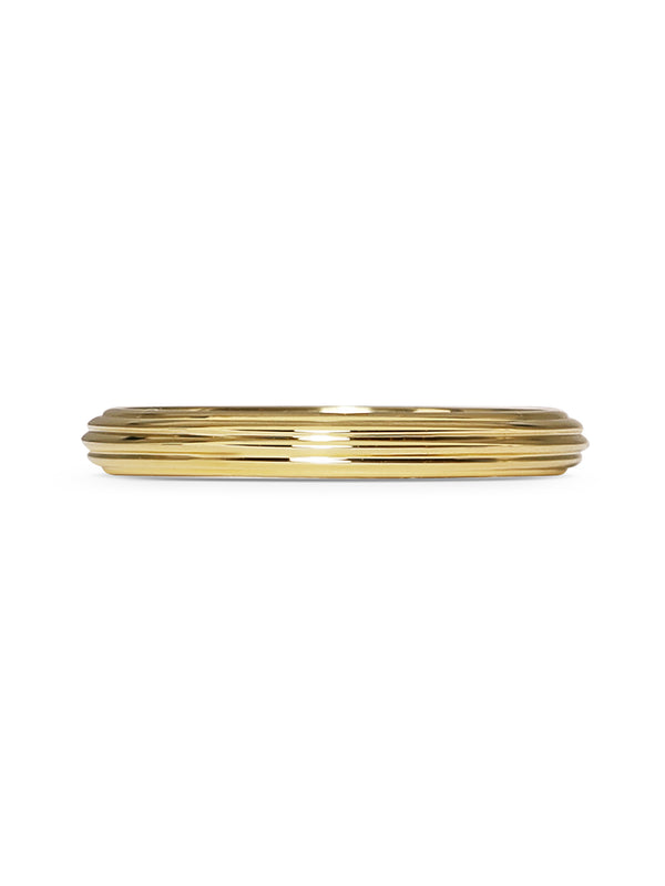 The Ridged Band - 2.5mm by East London jeweller Rachel Boston | Discover our collections of unique and timeless engagement rings, wedding rings, and modern fine jewellery.