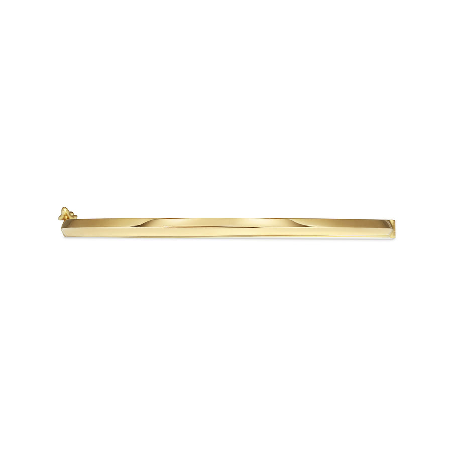 The Single Knife Edge Bangle by East London jeweller Rachel Boston | Discover our collections of unique and timeless engagement rings, wedding rings, and modern fine jewellery. - Rachel Boston Jewellery