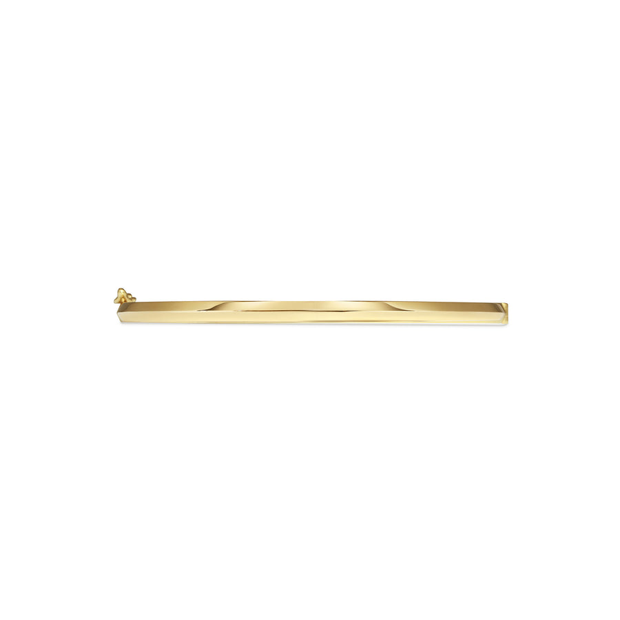 The Single Knife Edge Bangle by East London jeweller Rachel Boston | Discover our collections of unique and timeless engagement rings, wedding rings, and modern fine jewellery. - Rachel Boston Jewellery