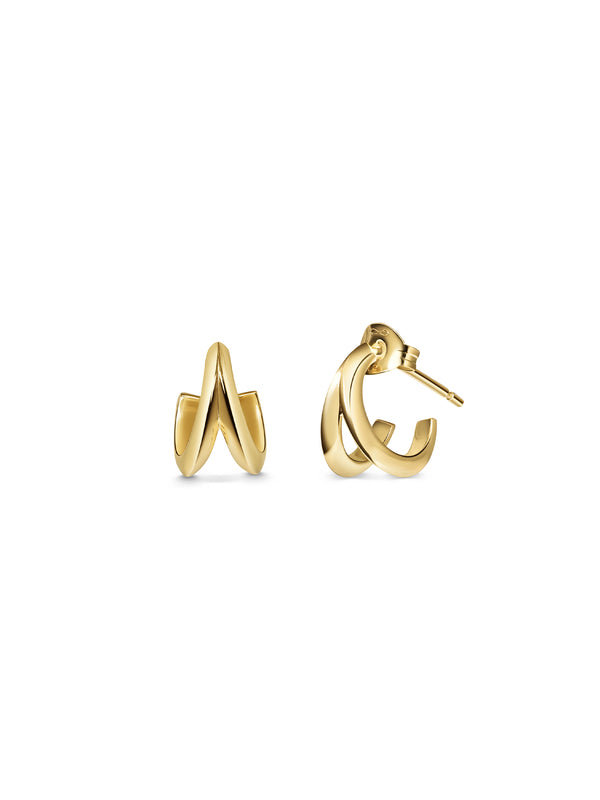 The Split Claw Earrings by East London jeweller Rachel Boston | Discover our collections of unique and timeless engagement rings, wedding rings, and modern fine jewellery.