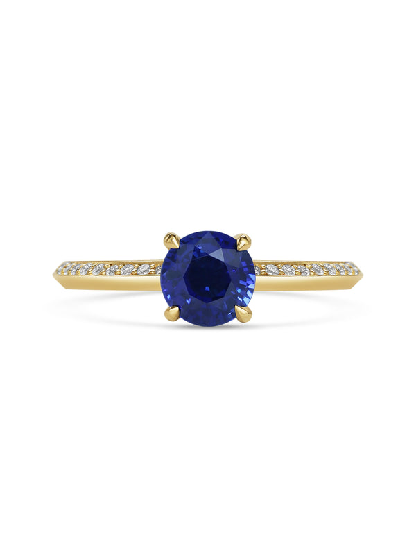 The X- Ursa Major Blue Ring by East London jeweller Rachel Boston | Discover our collections of unique and timeless engagement rings, wedding rings, and modern fine jewellery.