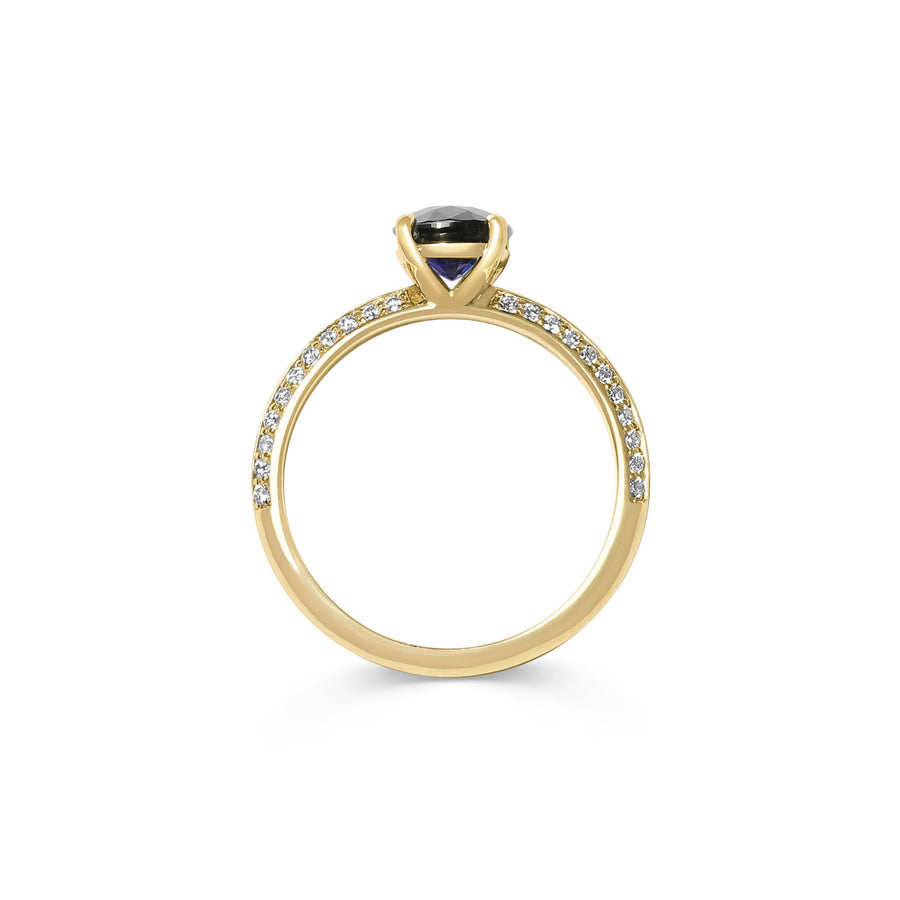 The X- Ursa Major Blue Ring by East London jeweller Rachel Boston | Discover our collections of unique and timeless engagement rings, wedding rings, and modern fine jewellery. - Rachel Boston Jewellery