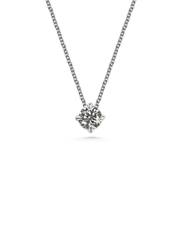 4mm White Diamond Slider Necklace - Rachel Boston Jewellery