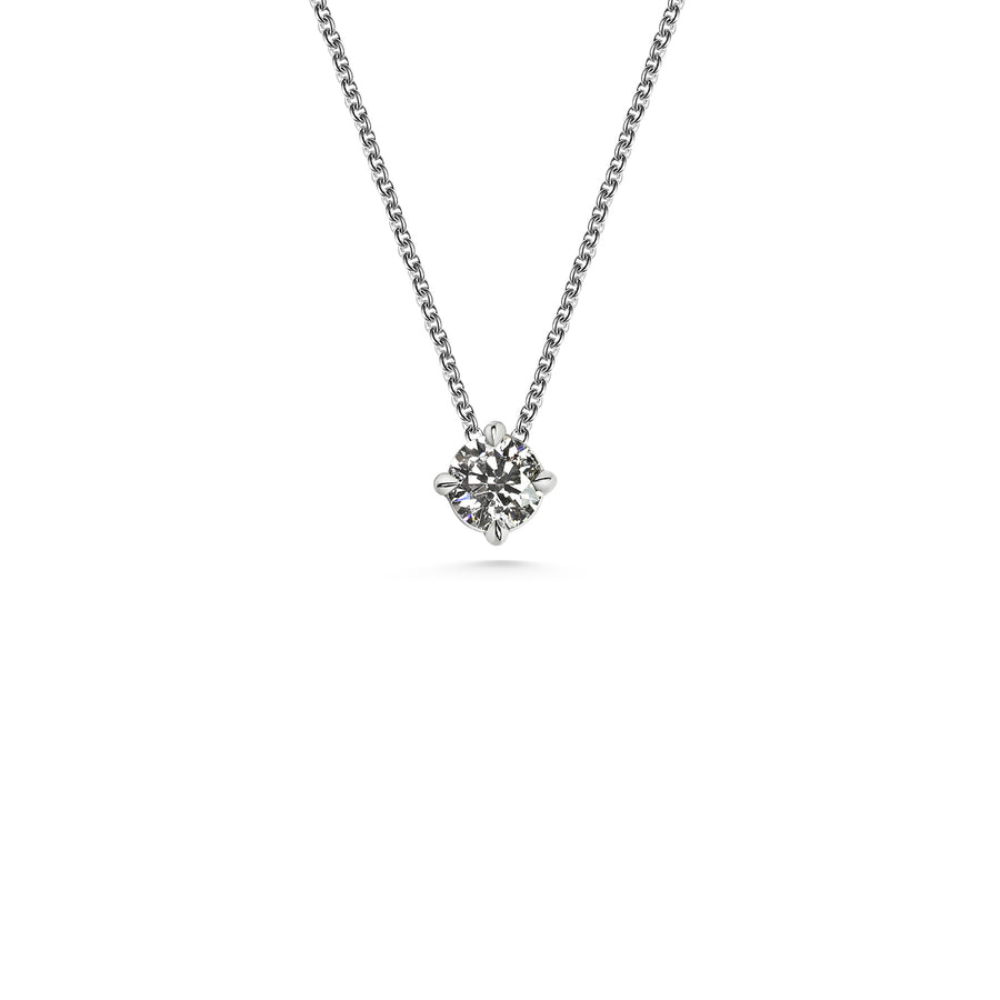 The 4mm White Diamond Slider Necklace by East London jeweller Rachel Boston | Discover our collections of unique and timeless engagement rings, wedding rings, and modern fine jewellery. - Rachel Boston Jewellery