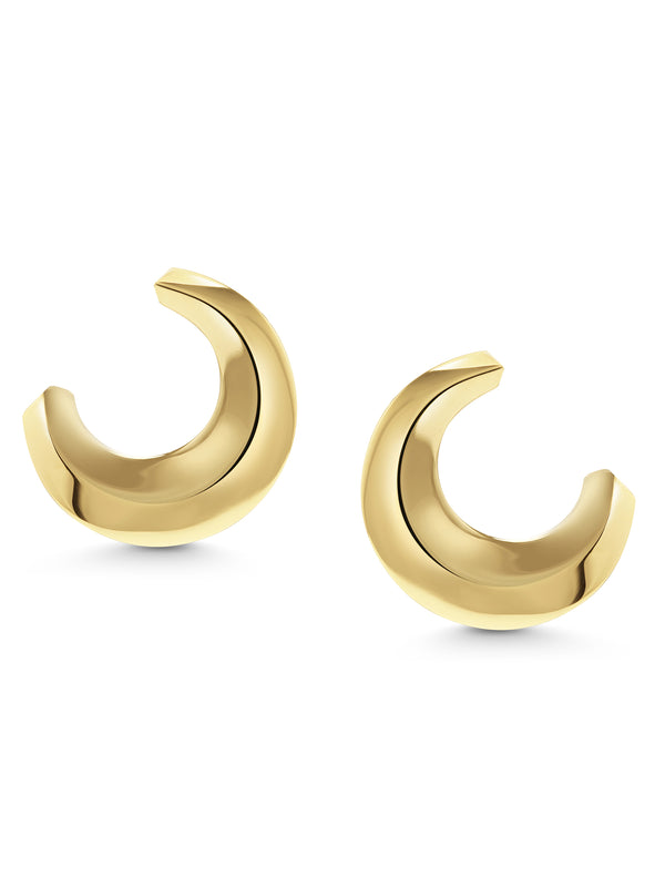 The CONTOUR Earrings by East London jeweller Rachel Boston | Discover our collections of unique and timeless engagement rings, wedding rings, and modern fine jewellery.