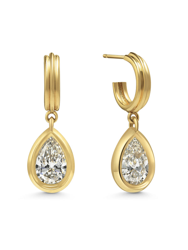 The ECHO Earrings by East London jeweller Rachel Boston | Discover our collections of unique and timeless engagement rings, wedding rings, and modern fine jewellery.