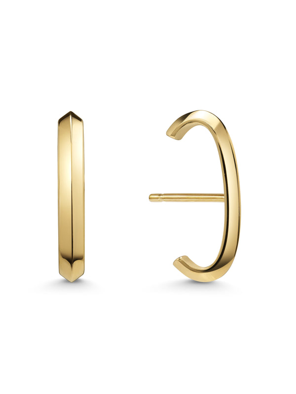 The LINE - SINGLE Earrings by East London jeweller Rachel Boston | Discover our collections of unique and timeless engagement rings, wedding rings, and modern fine jewellery.