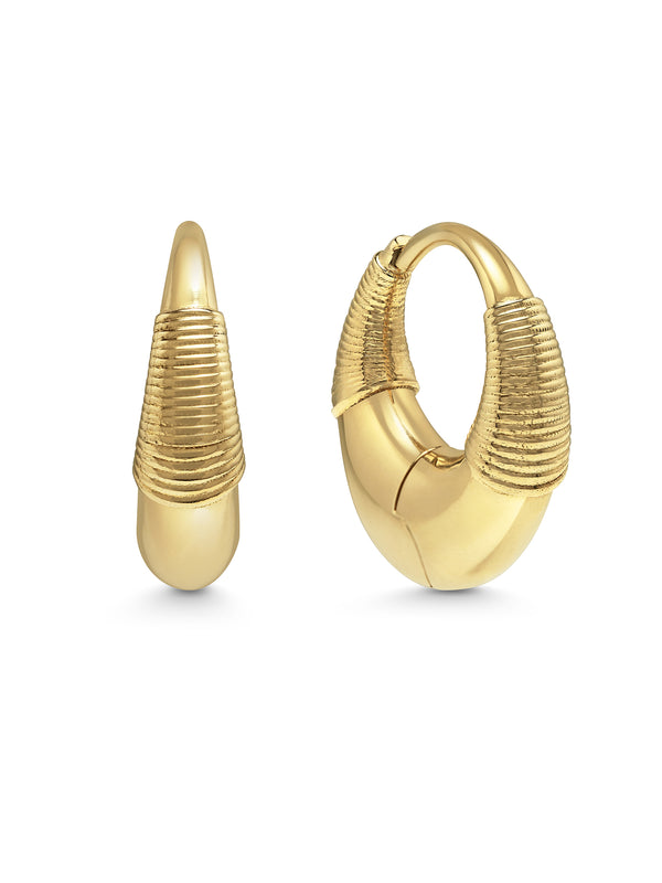 The TETHER Earrings by East London jeweller Rachel Boston | Discover our collections of unique and timeless engagement rings, wedding rings, and modern fine jewellery.