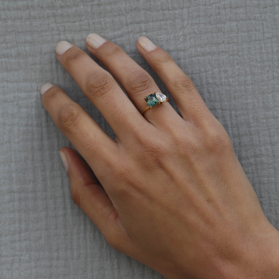 The X - Alexandra Ring by East London jeweller Rachel Boston | Discover our collections of unique and timeless engagement rings, wedding rings, and modern fine jewellery. - Rachel Boston Jewellery