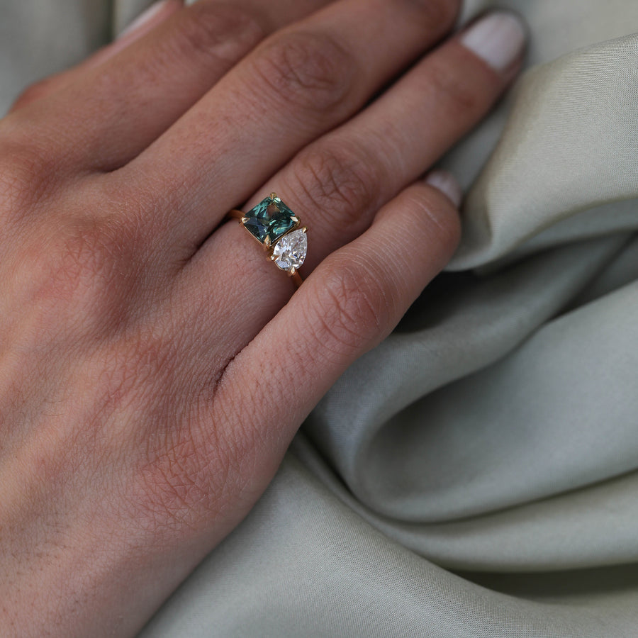The X - Alexandra Ring by East London jeweller Rachel Boston | Discover our collections of unique and timeless engagement rings, wedding rings, and modern fine jewellery. - Rachel Boston Jewellery