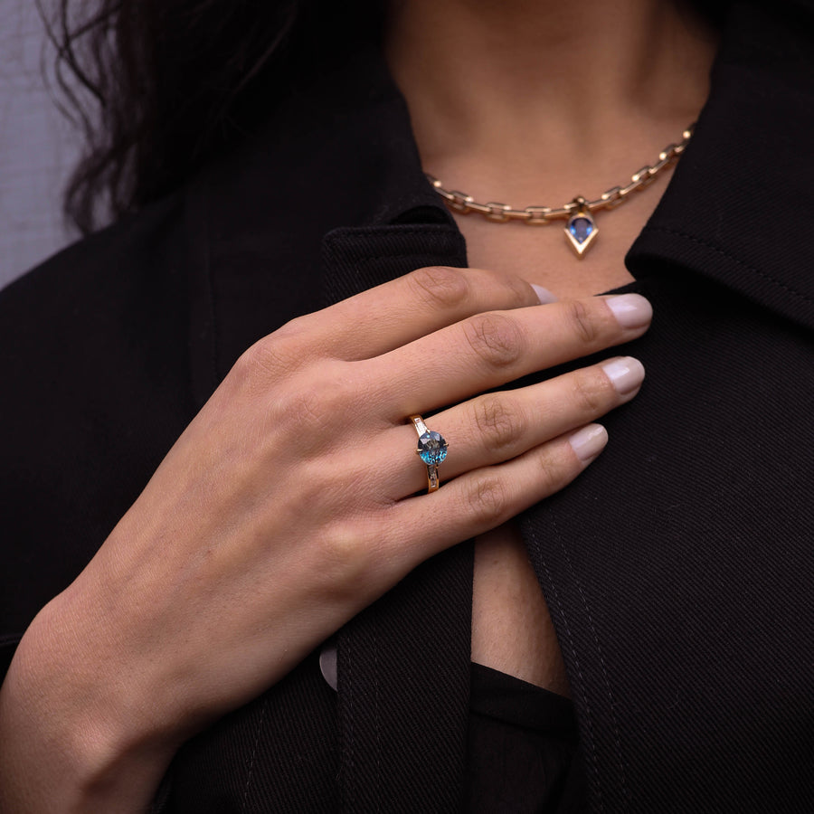 The Essequibo Ring by East London jeweller Rachel Boston | Discover our collections of unique and timeless engagement rings, wedding rings, and modern fine jewellery. - Rachel Boston Jewellery