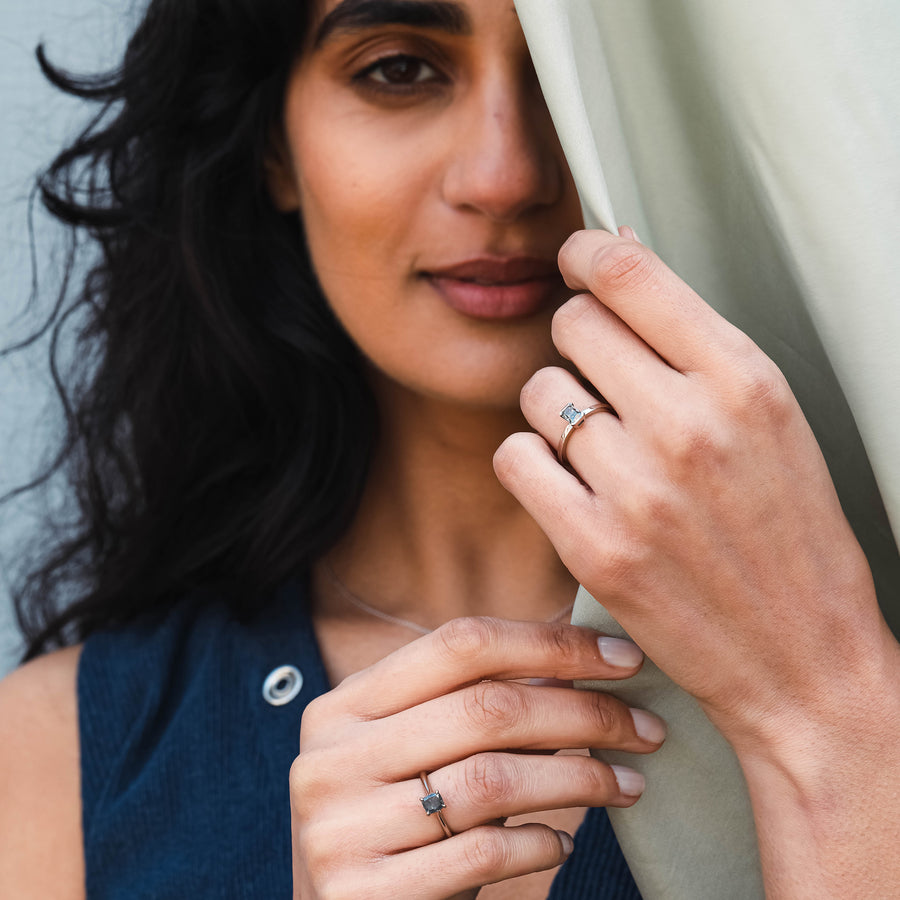 The Orthosie Ring by East London jeweller Rachel Boston | Discover our collections of unique and timeless engagement rings, wedding rings, and modern fine jewellery. - Rachel Boston Jewellery